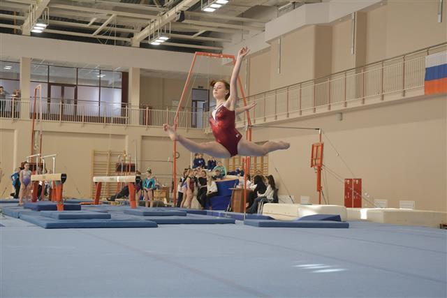 В "Грации" борются за медали и место в составе сборной сильнейшие гимнастки области